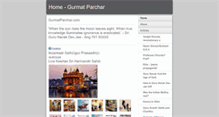 Desktop Screenshot of gurmatparchar.com